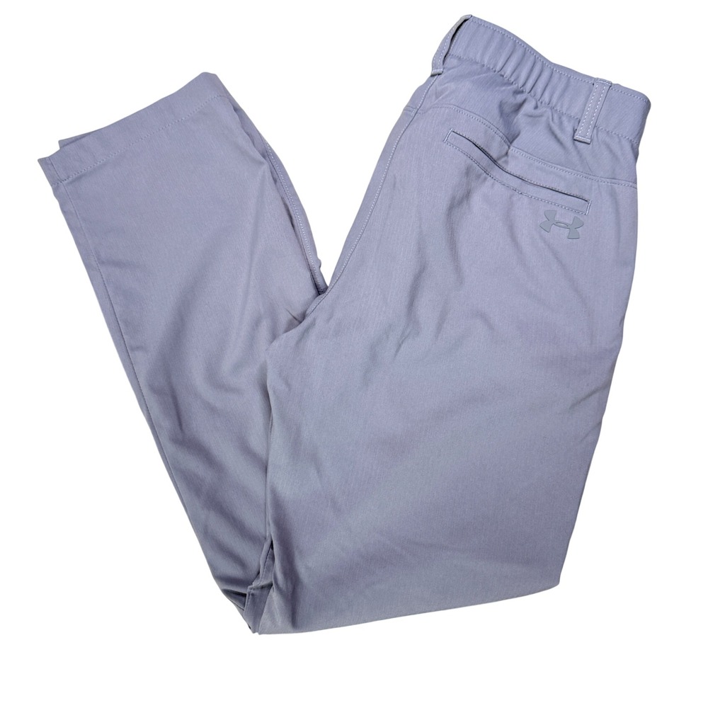 Under Armour Mens 30x30 Showdown Pant Gray Golf Stretch Chino Performance